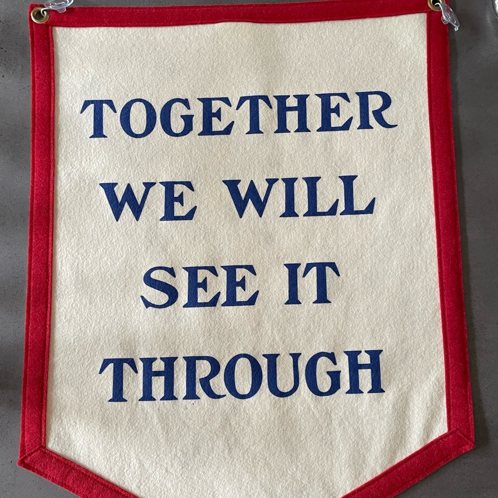 Oxford pendant “together we will see it through”